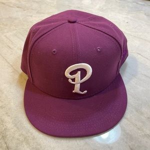 purple snapback